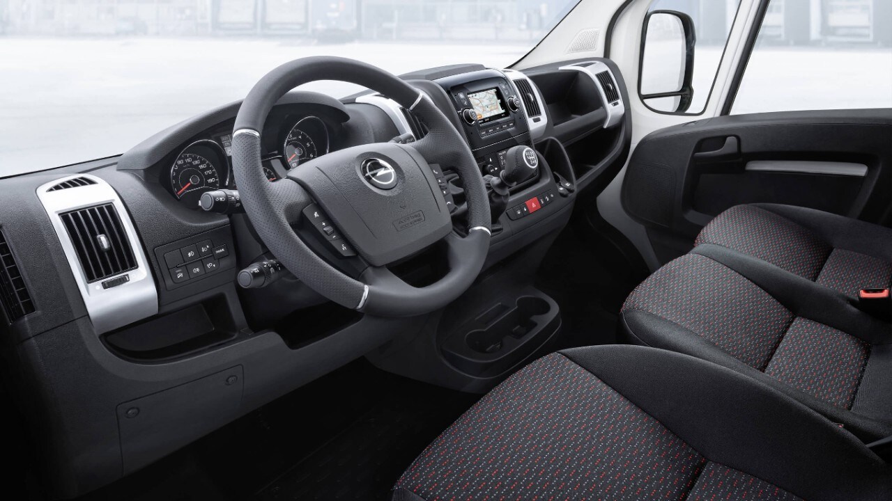Opel, Movano, kabina, notranjost