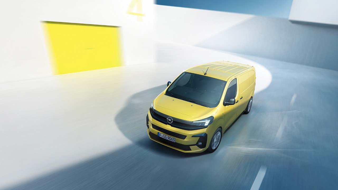 Pogled od zgoraj na novi Opel Vivaro